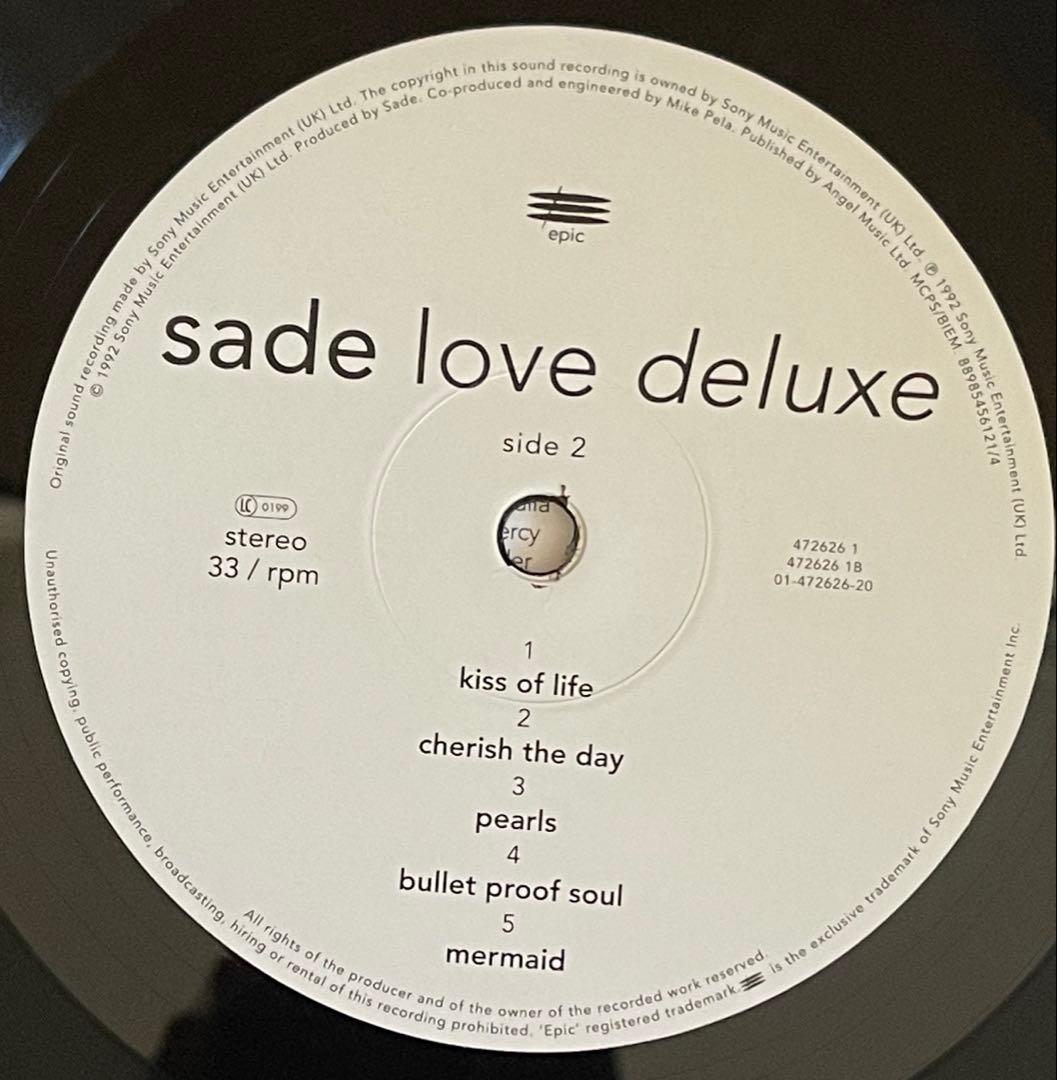 シャーデー　レコード　「Love Deluxe」
