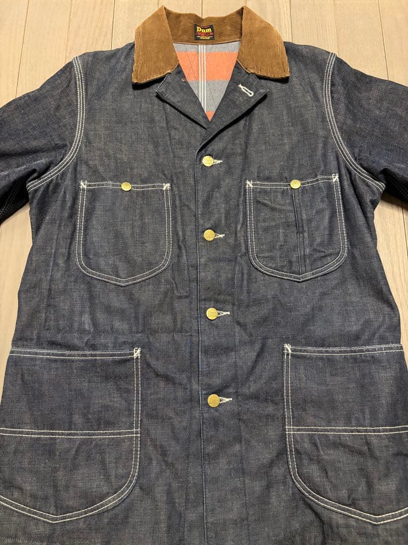 【美品古着】旧Denime オリゾンティ　カバーオール　デニム　サイズ38