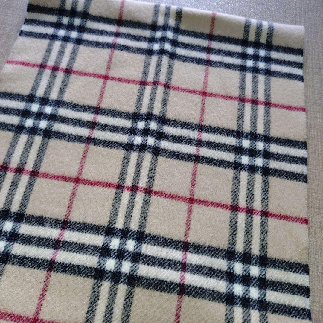 人気 BURBERRY バーバリー カシミヤ ウール マフラー チェック