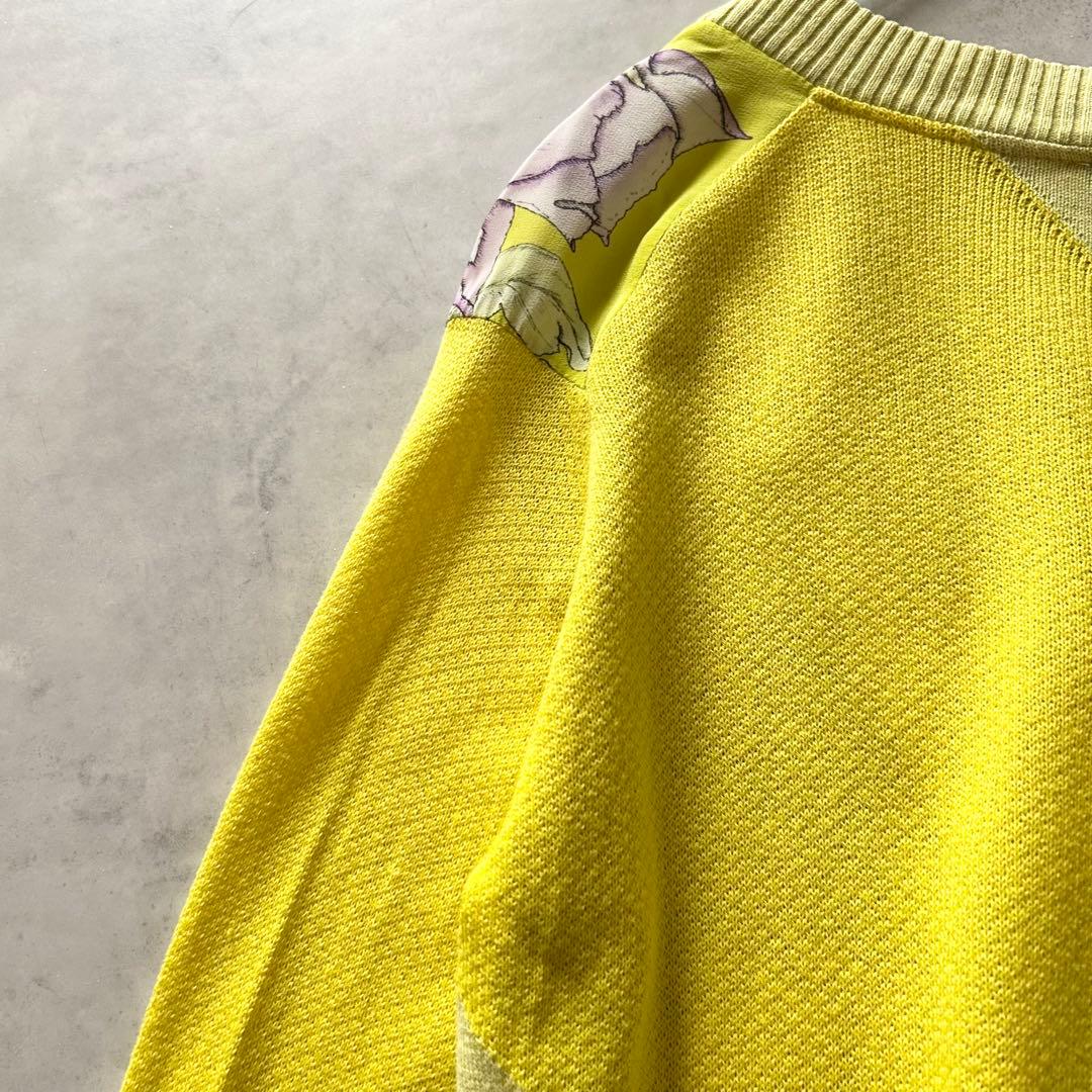SWASH LONDONスウォッシュロンドンシルクプリントカーディガン花柄