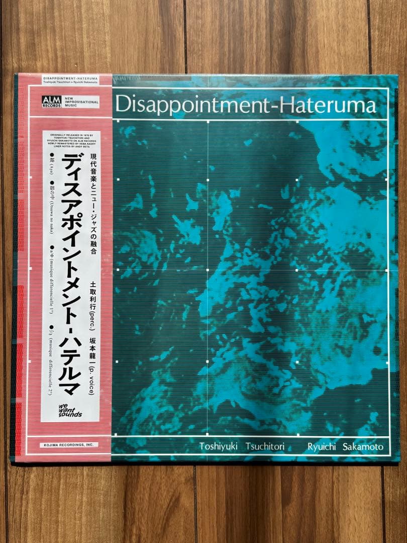 新品 坂本龍一 土取利行 Disappointment-Hateruma LP