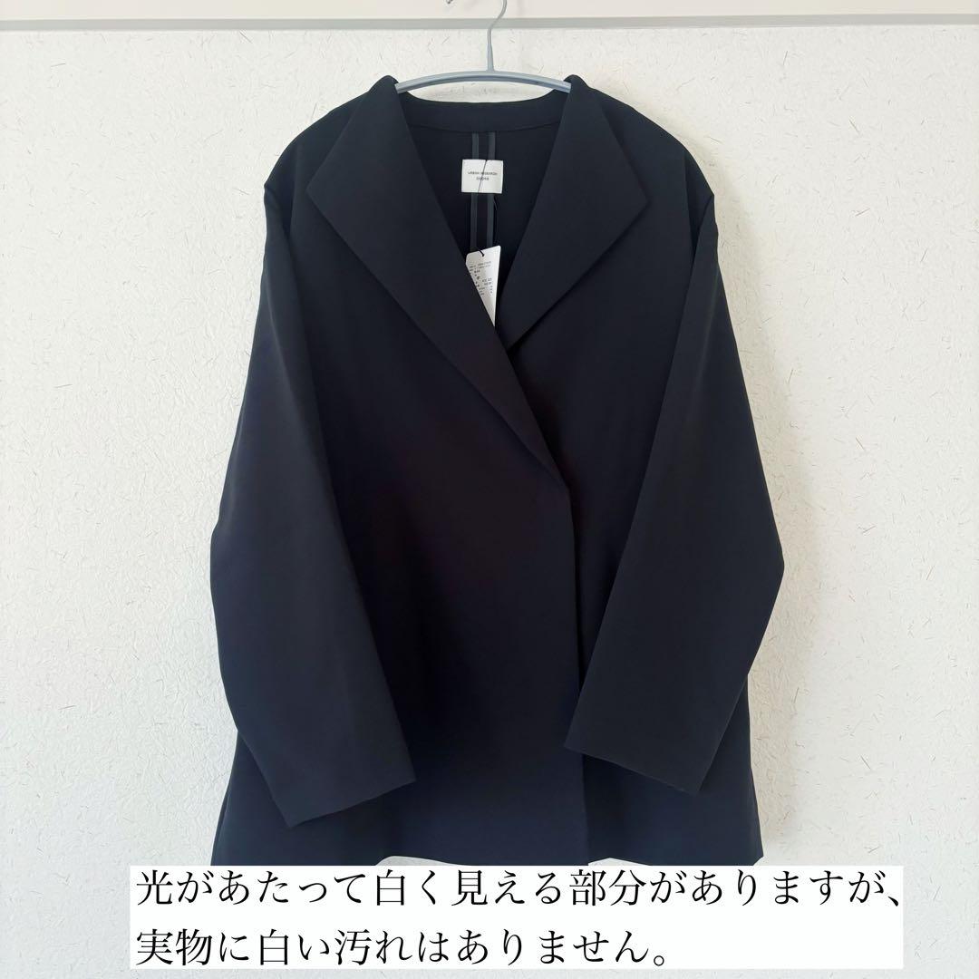 URBAN RESEARCH DOORS ダブルクロス　ショートコート　ブラック