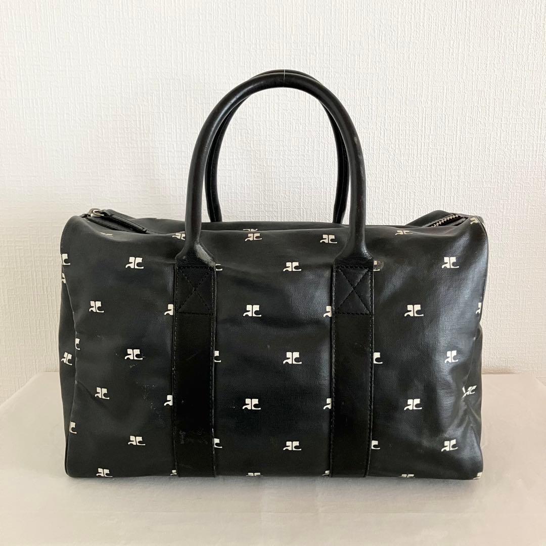 クレージュ/ボストンバッグ ロゴ総プリント