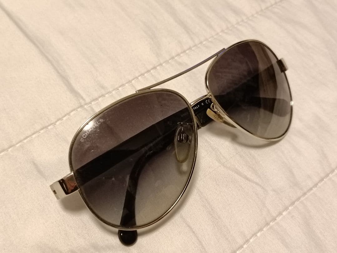 CHANEL ティアドロップ サングラス パイロット マトラッセ