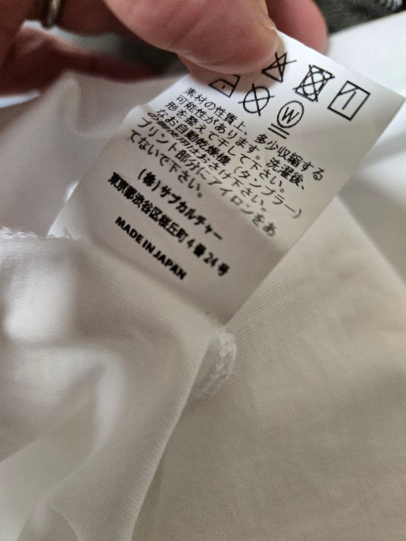サブカルチャーsc グラフィックプリント ホワイト Tシャツ サイズ3