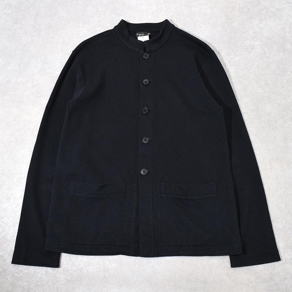 フランス製 90s agnes b. homme 天竺 マオカラージャケット 2