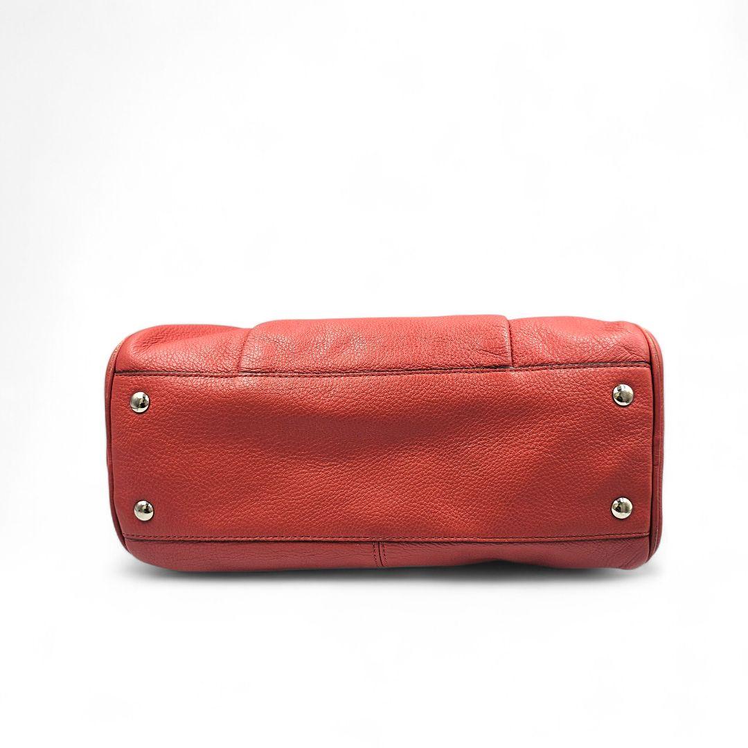 良品　COACH　ミニボストンバッグ　ショルダー2way 　本革レザー