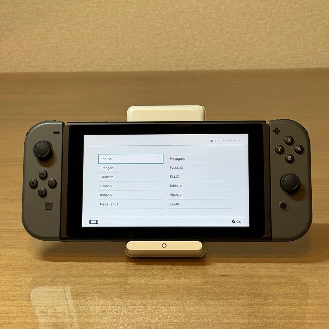 6-268 Switch 本体 新型 グレー 箱付き