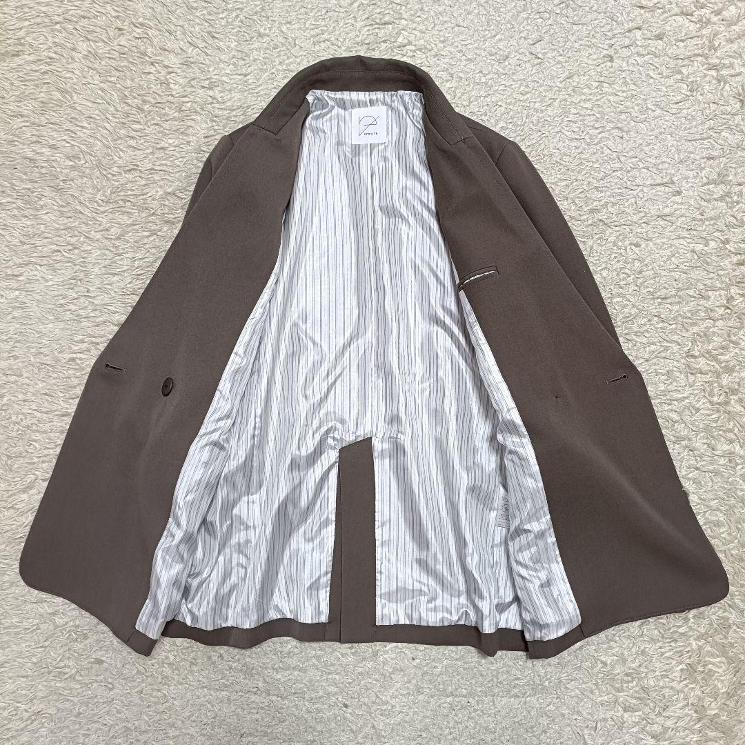 【美品】crewre クルーレ ダブルテーラードジャケット モカ