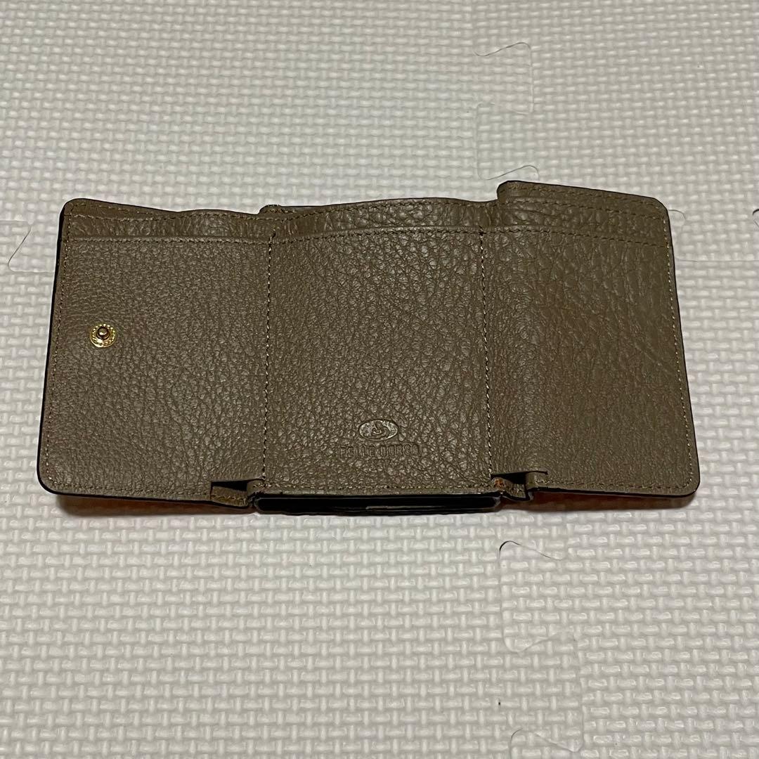 新品 Pelle Borsa マーノグッズ レザー スマートウォレット オレンジ