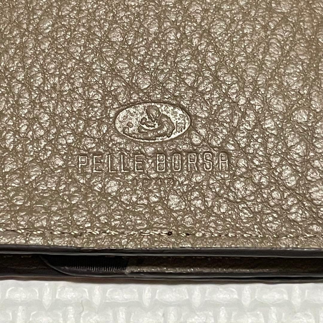 新品 Pelle Borsa マーノグッズ レザー スマートウォレット オレンジ
