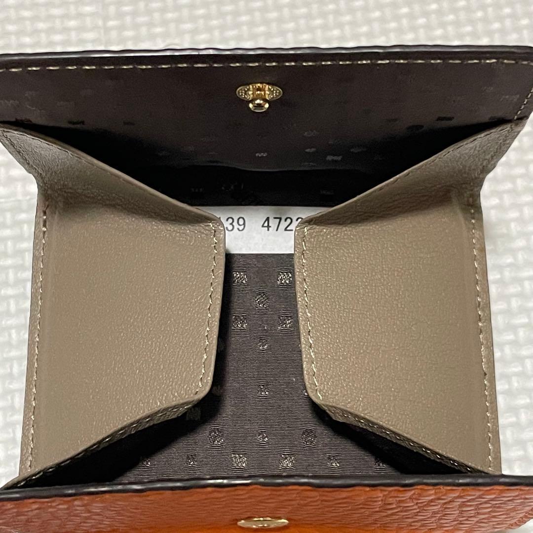 新品 Pelle Borsa マーノグッズ レザー スマートウォレット オレンジ