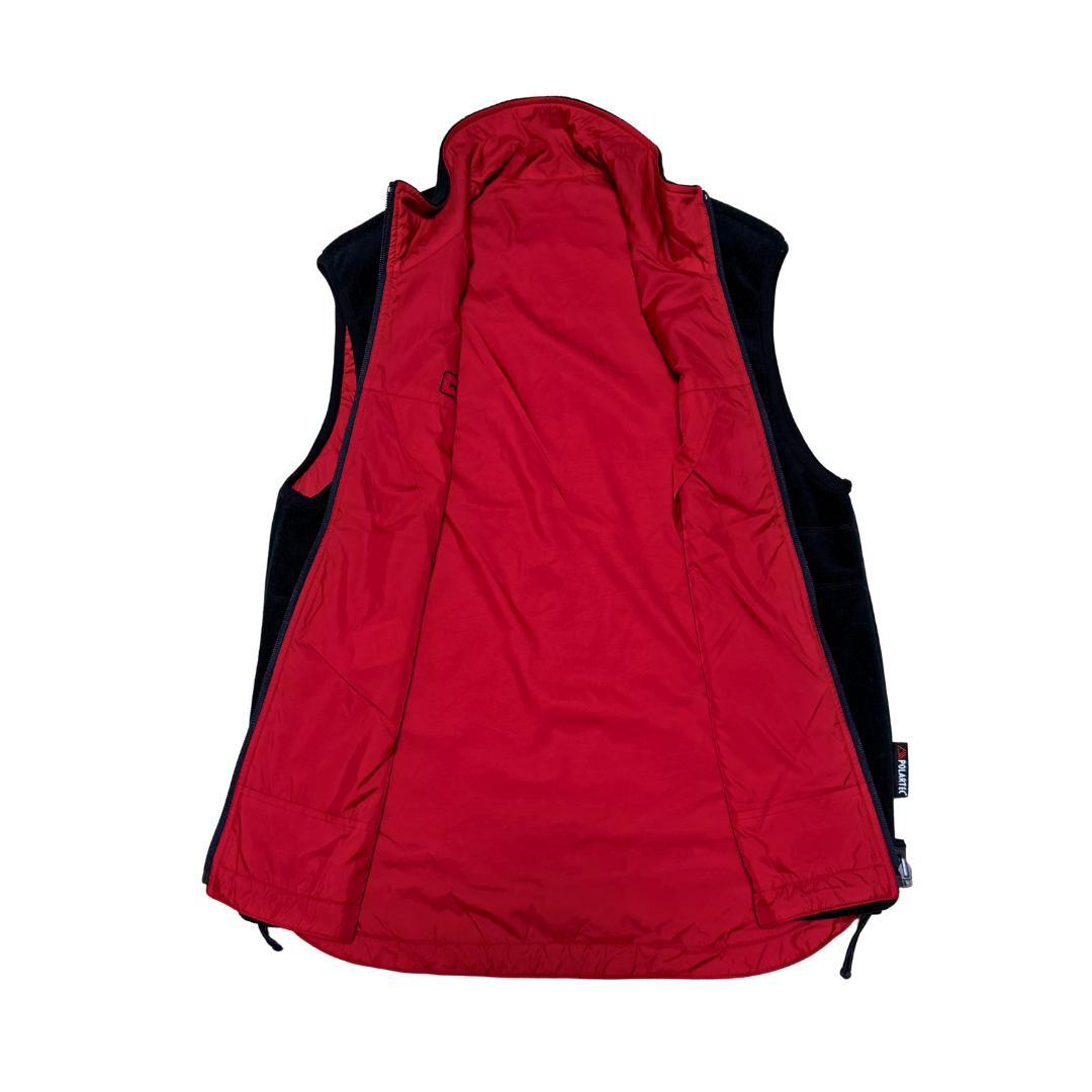 90s POLO SPORT リバーシブル フリースベスト M