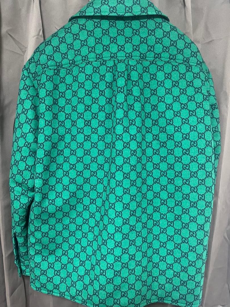GUCCI グリーン GGパターン ジャケット　46