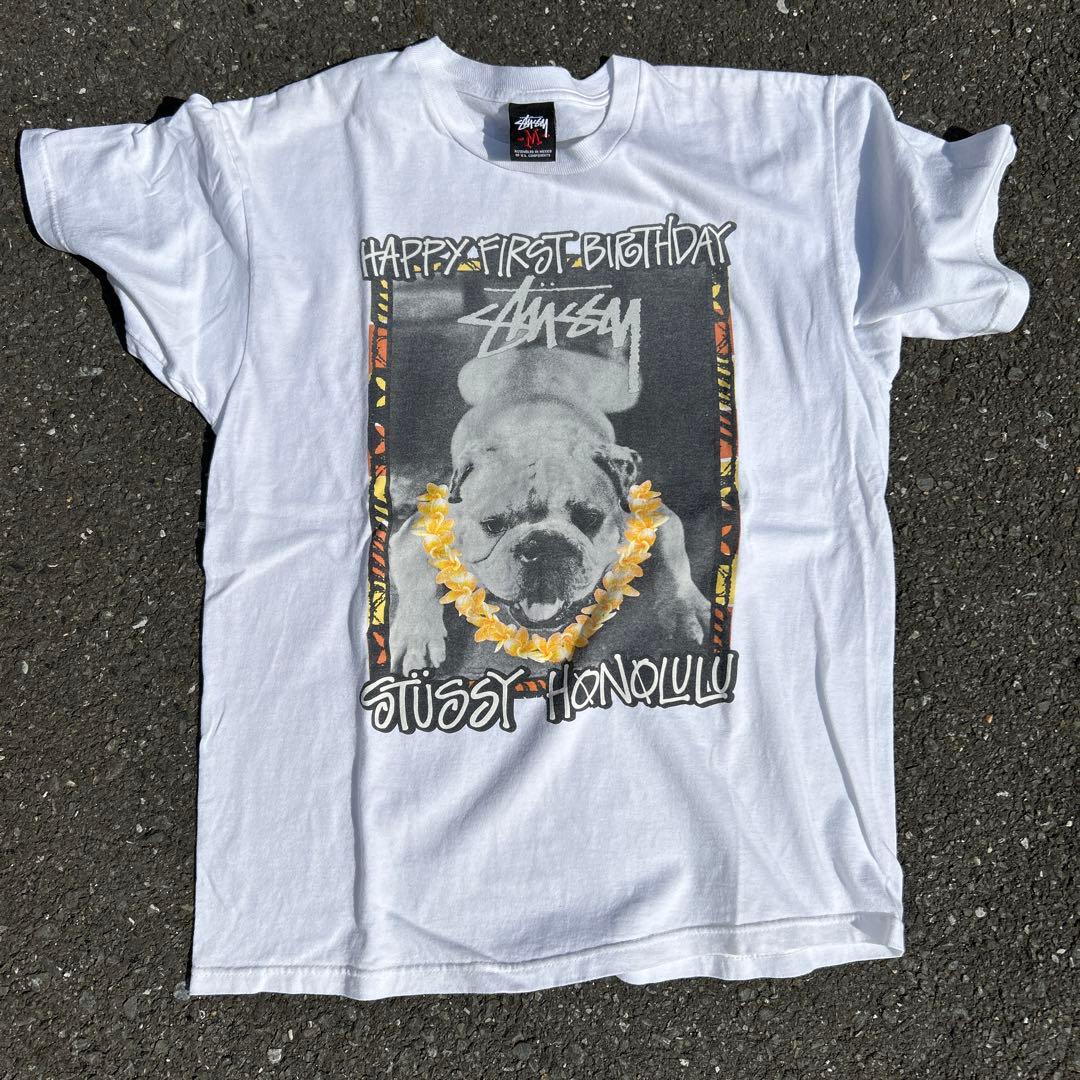 00s Stüssy ホノルル限定 ブルドッグ Tシャツ