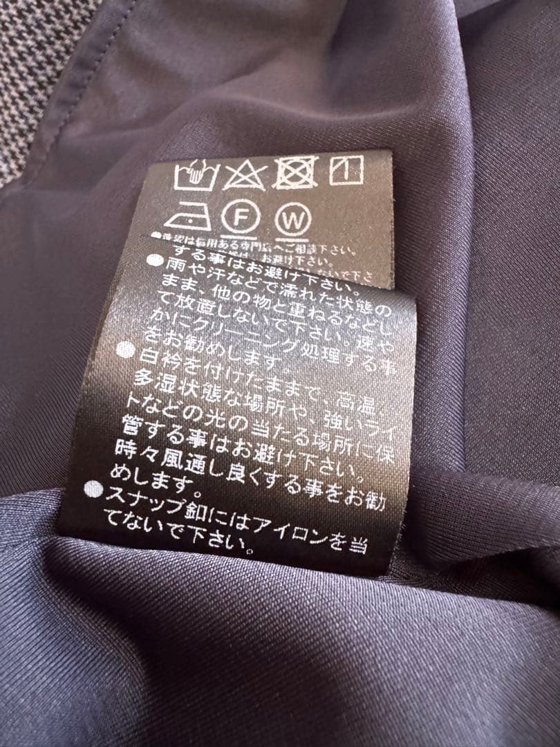FOXEYフォクシー完売品38白襟千鳥柄洗えるワンピース /クリーニング済み