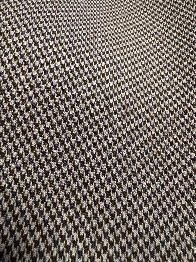 FOXEYフォクシー完売品38白襟千鳥柄洗えるワンピース /クリーニング済み