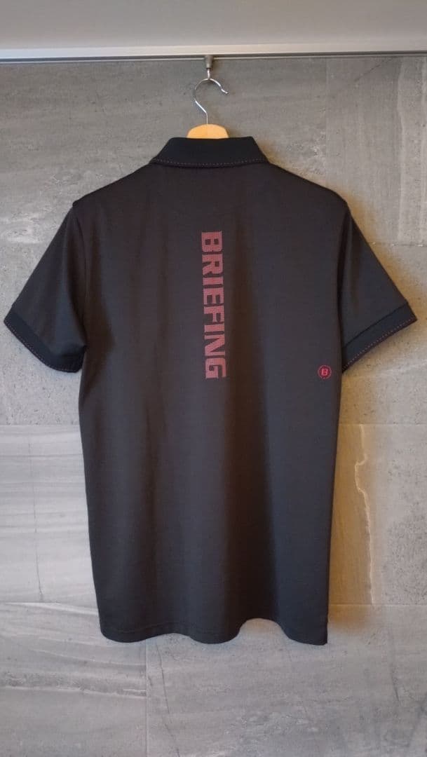 未使用級■BRIEFING MS TOUR POLO/L/黒 ツアーポロ