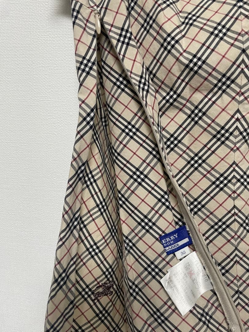 BURBERRY BLUELABEL ノバチェック　キャミソール　フリル