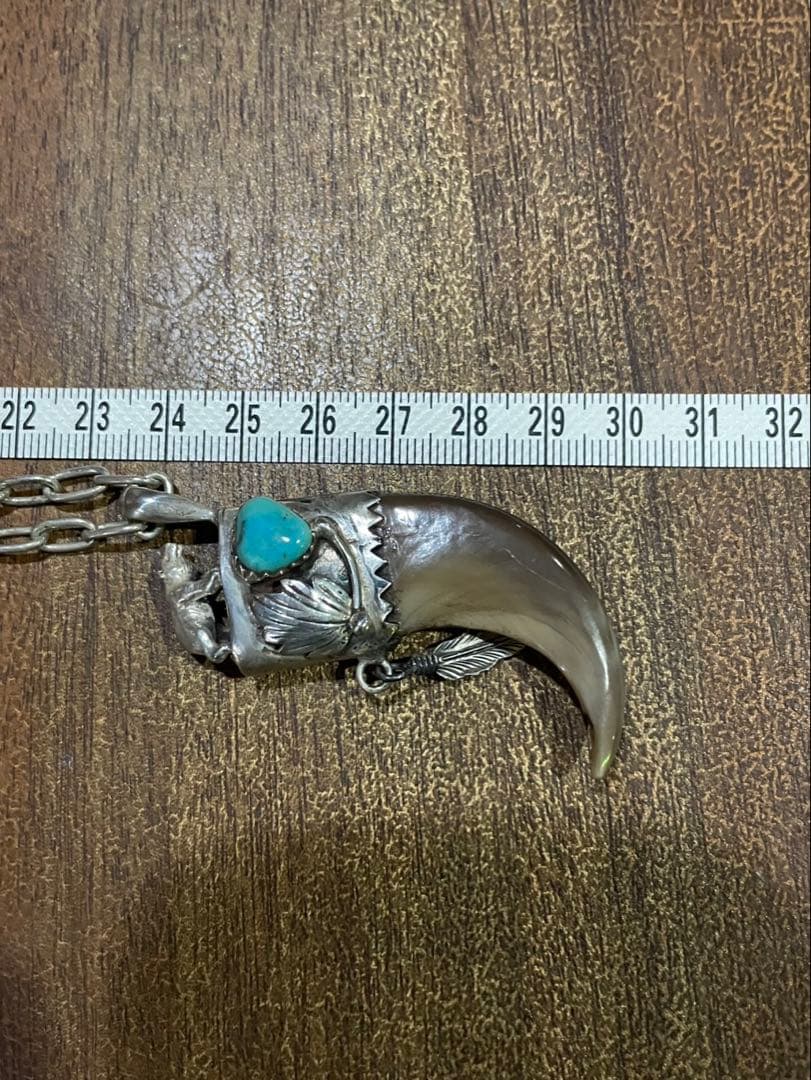ベアクロウ ネックレス ターコイズ インディアンジュエリー