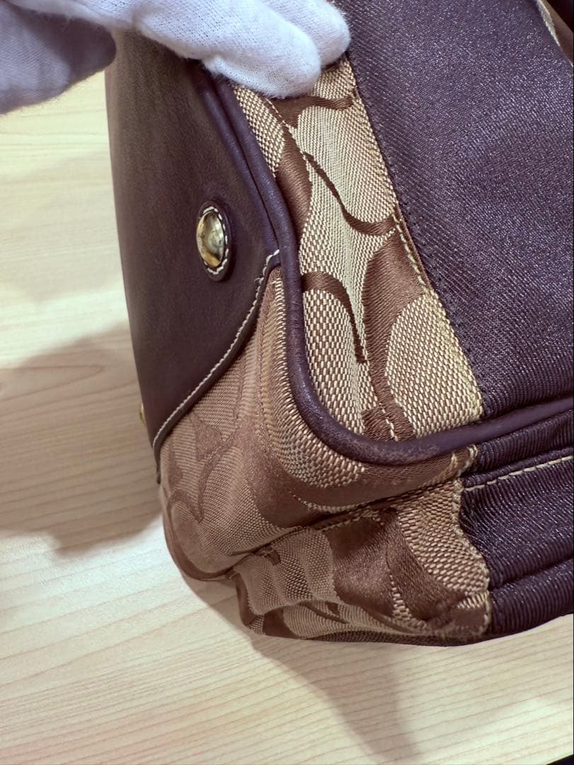 コーチ COACH ボストンバッグ　シグネチャー　キャンバス　レザー　2way