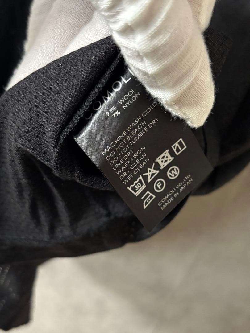 COMOLI　ウールメッシュ 半袖Tシャツ