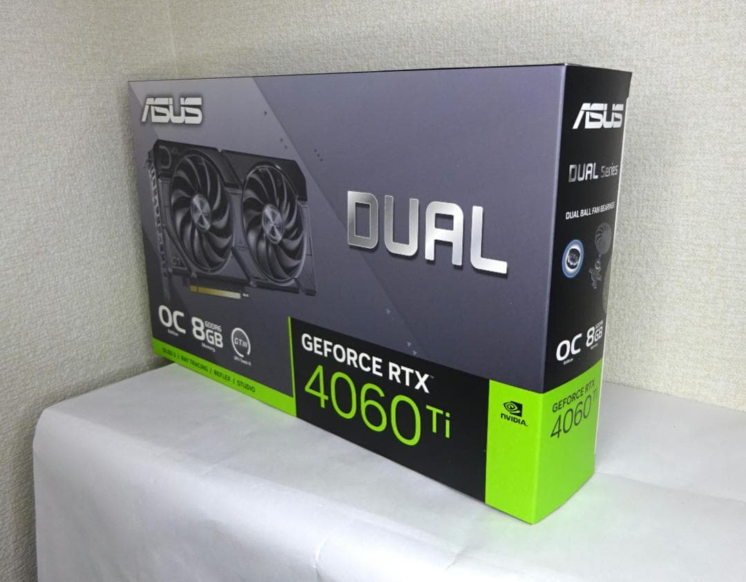 新品 RTX4060Ti ASUS DUAL EVO OC8G ゲーミング正規品