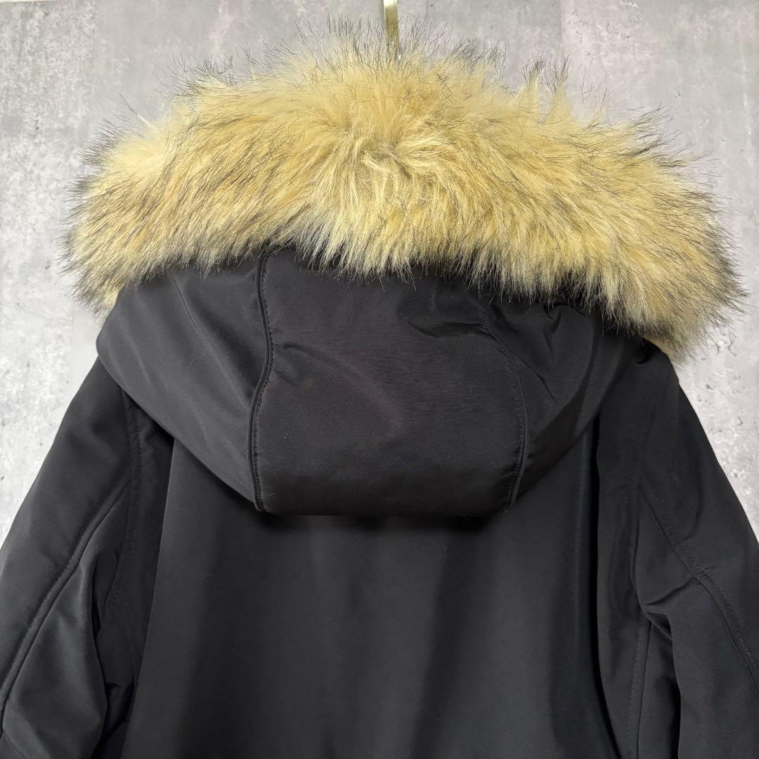美品✨ザラ ZARA ウィンターパーカー　モッズコート　黒　防寒XS