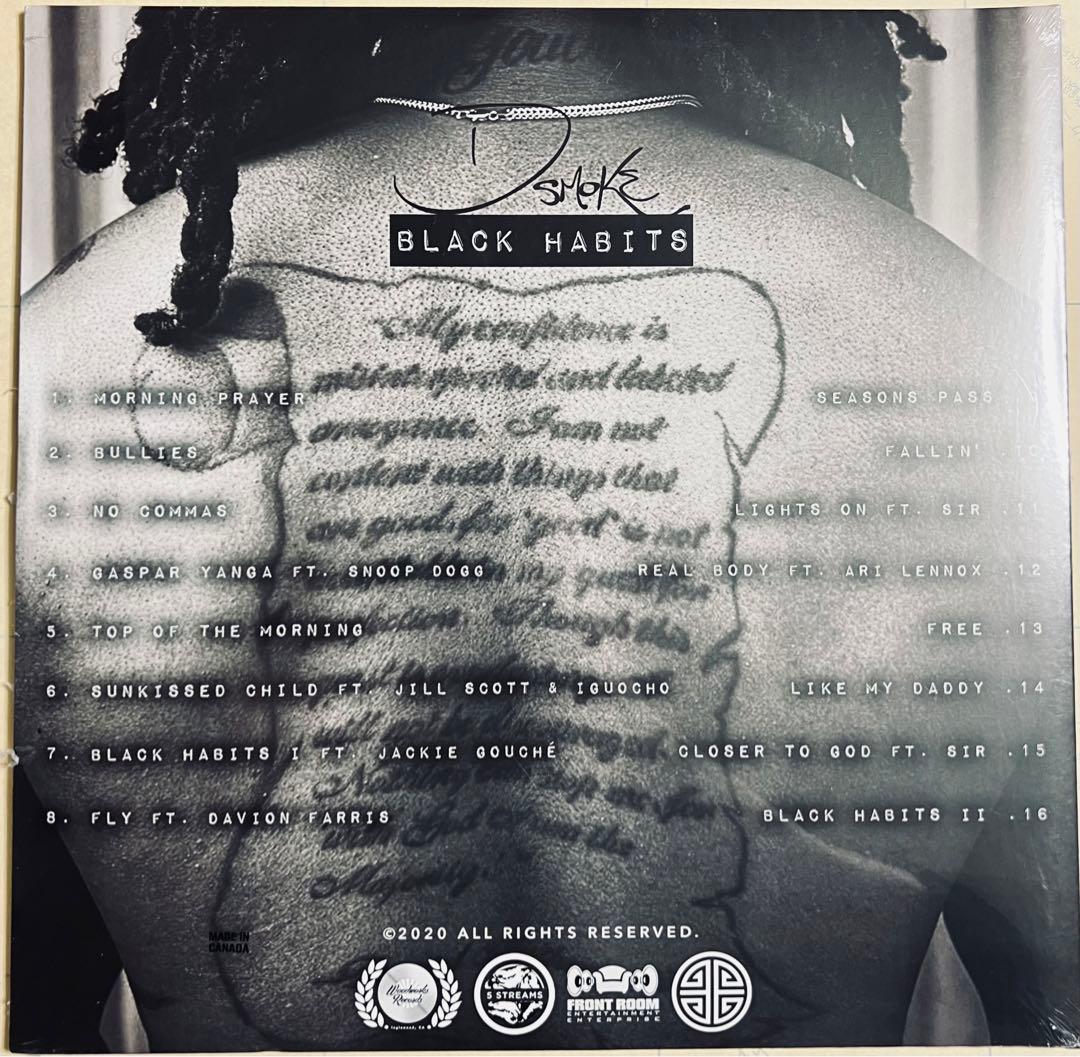 D SMOKE - BLACK HABITS 2LP レコード