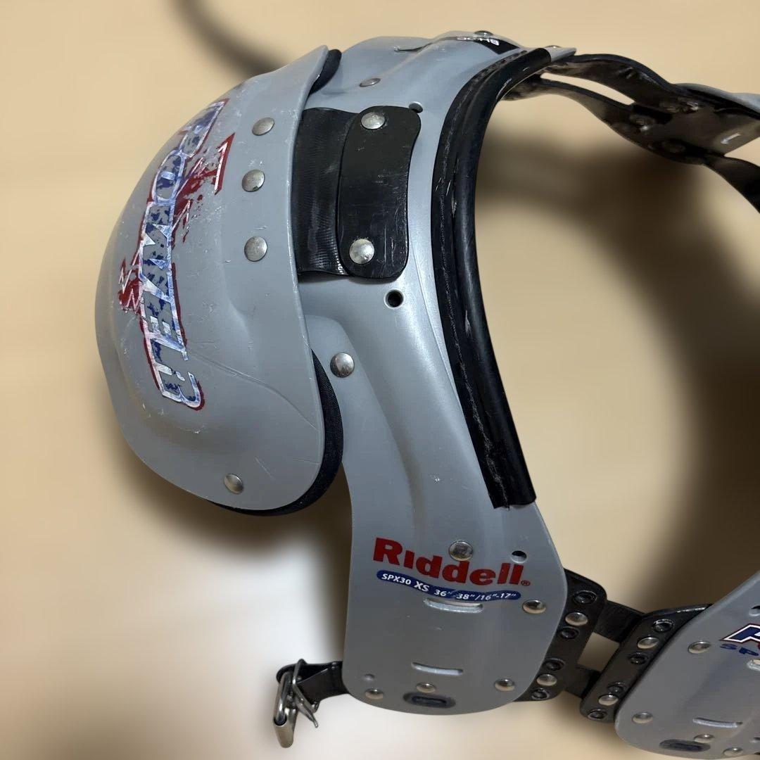 Riddell Power ショルダーパッド グレー/ブルー