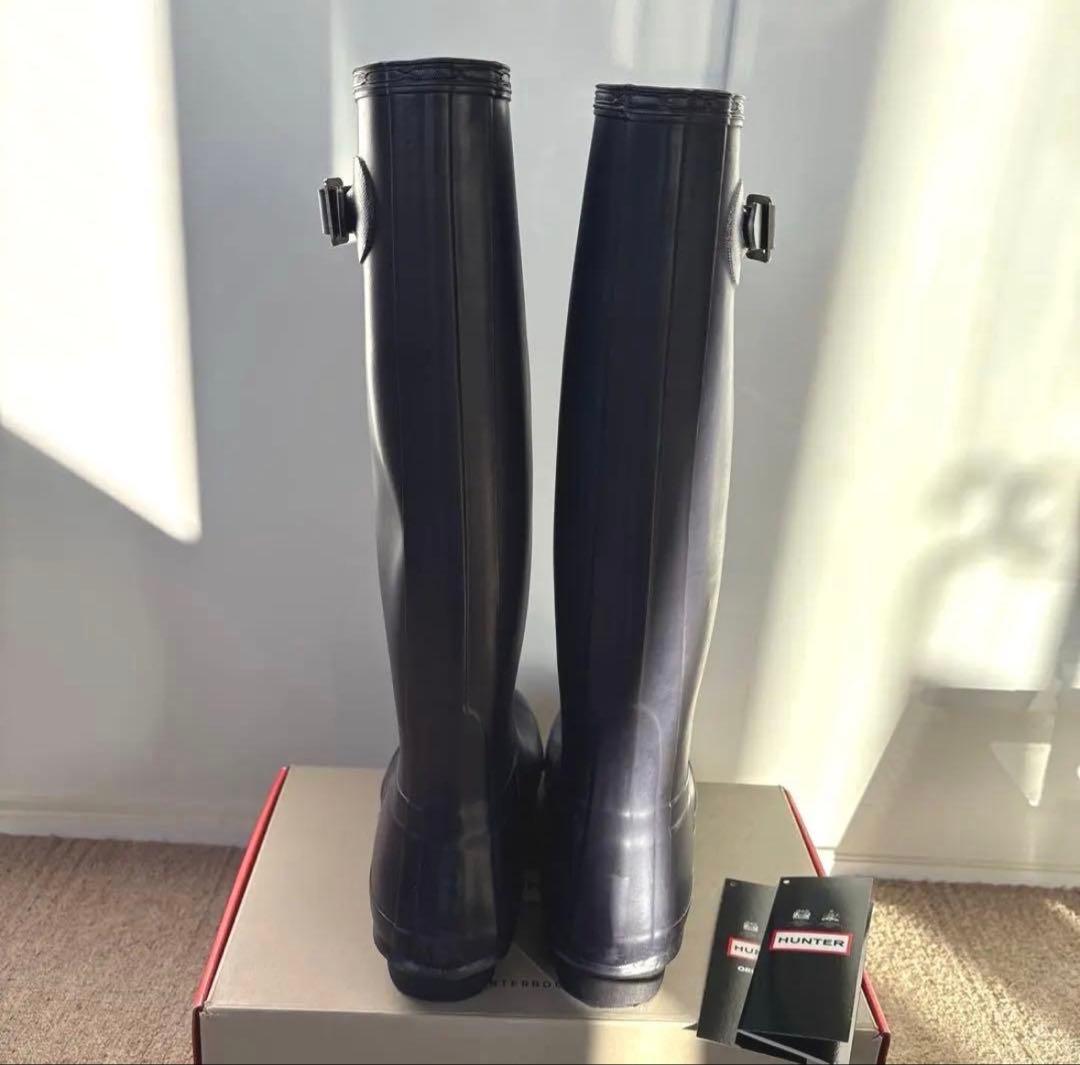 HUNTER オリジナルトール　レインブーツ　UK6 長靴 バックル付き