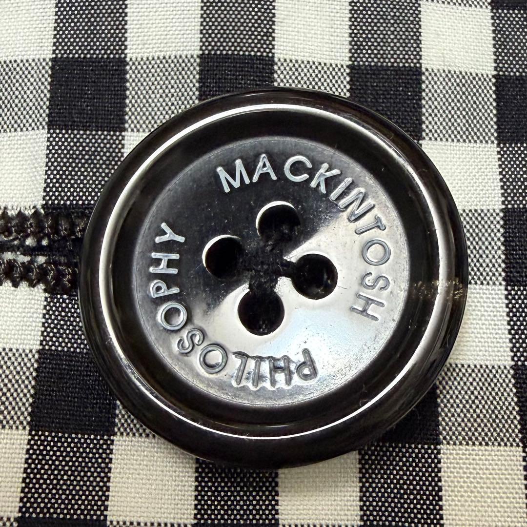 【美品✨撥水加工 】マッキントッシュ スプリングコート チェック柄