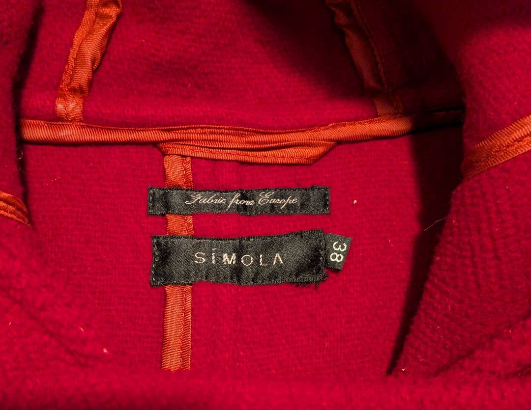 値段交渉可‼ 高品質 ハンガリー製 SIMOLA ダッフルコート 赤 297