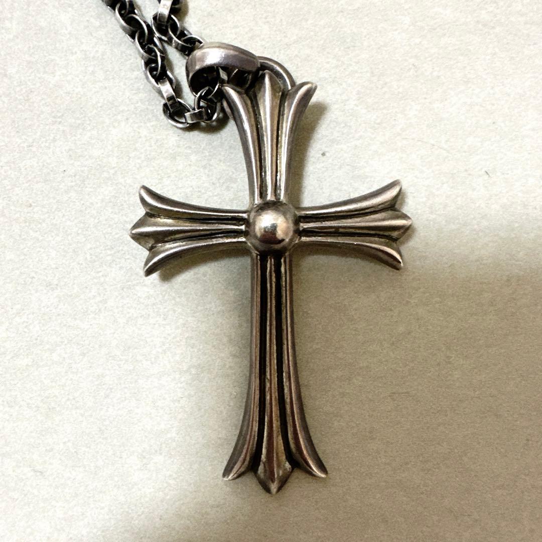 【再出品】クロムハーツ クロスネックレス シルバー925 保存袋付き