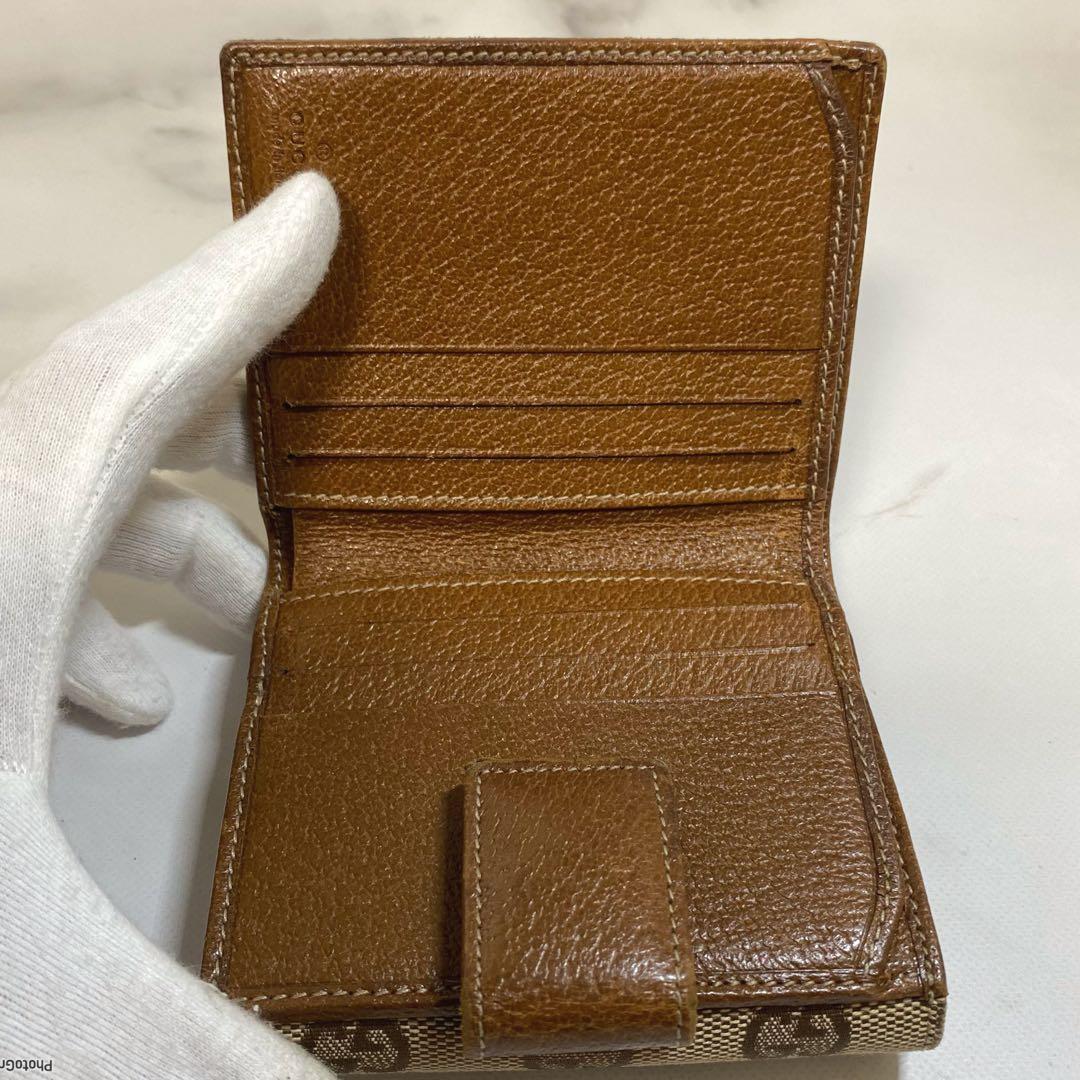 GUCCI＊グッチ＊折財布＊ライトブラウン✨