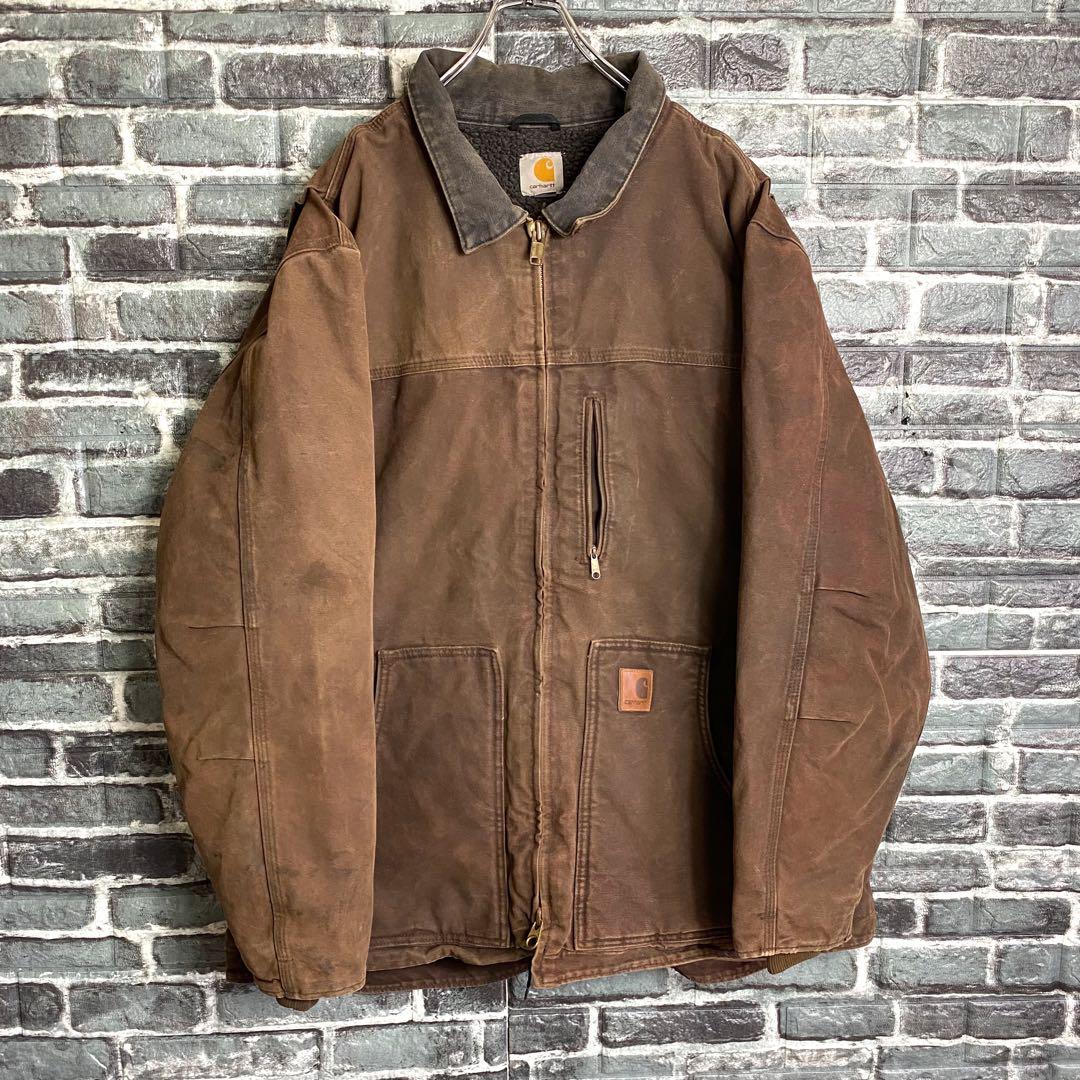 梅*ん様 カーハート⭐︎リッジコード ダックジャケット 古着 サンドストーン フ