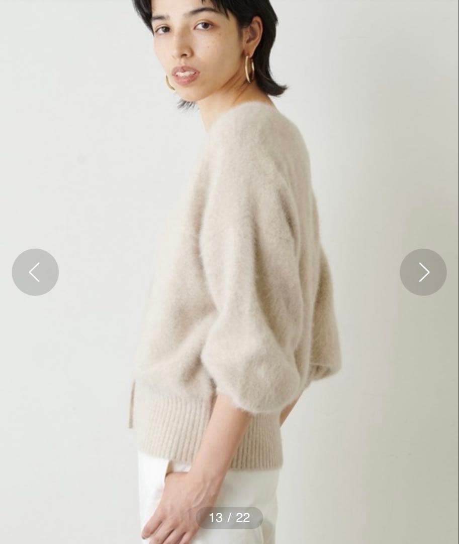 まっきー　新品　Whim Gazette FOXEY2WAYカーディガン