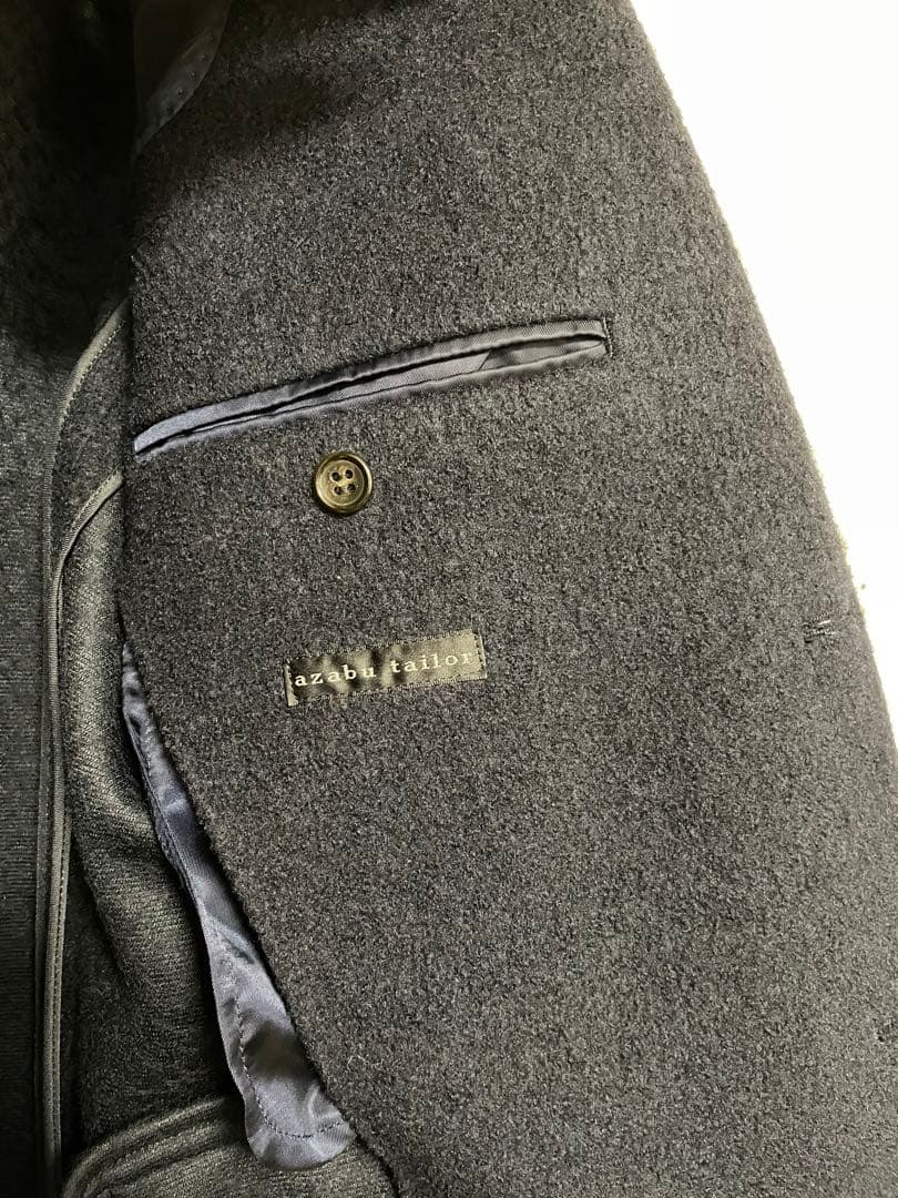 新品 azabu tailor麻布テーラー ウールジャージージャケット ネイビー