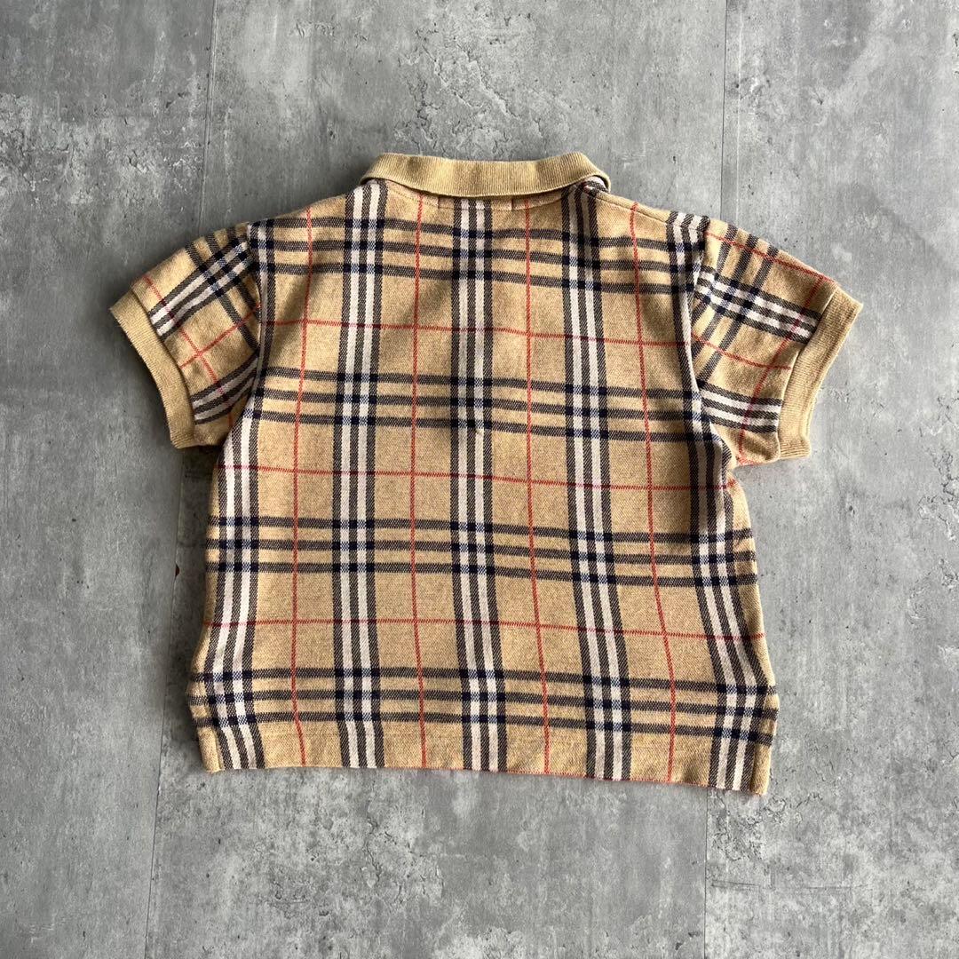 90s Burberry polo shirt ミニ丈 ヴィンテージ　ピチt