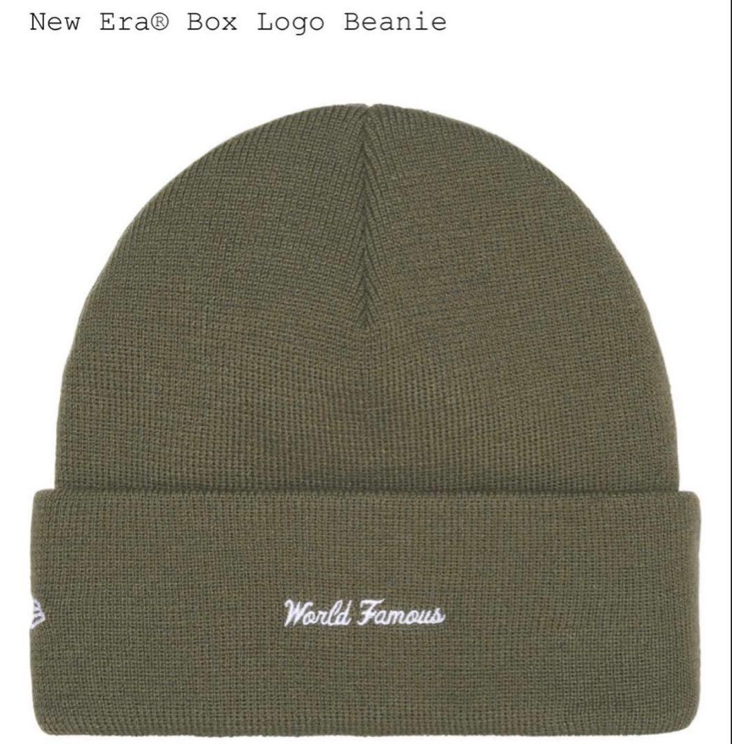 帽子 Supreme x New Era Box Logo Beanie Olive