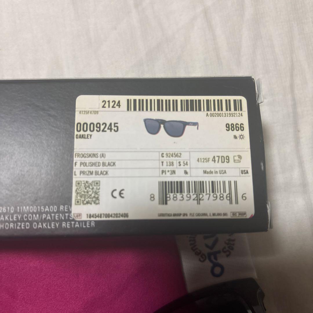 オークリー　フロッグスキン　サングラス　保証書付き