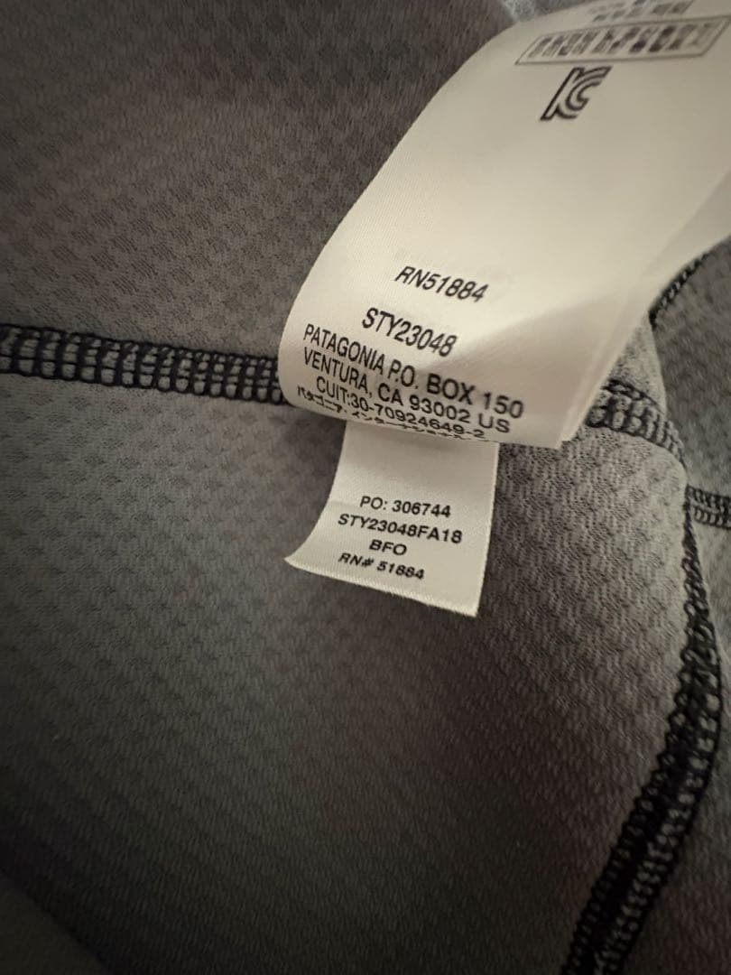 patagonia フリースベスト Mサイズ 黒 短丈