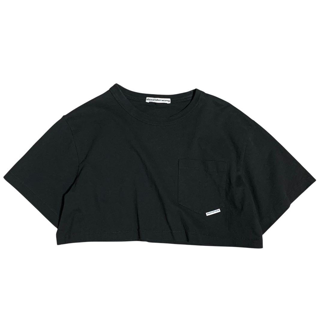 alexanderwang クロップドTシャツ ブラック【XS】半袖