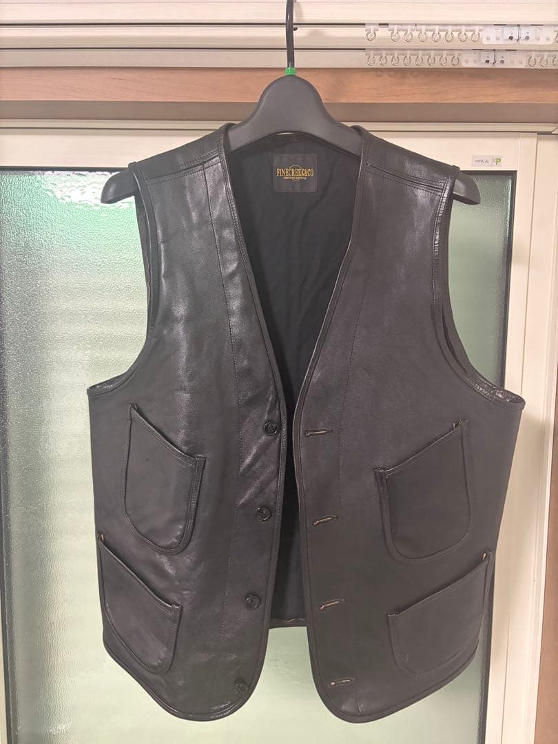 【美品】FINE CREEK ＆CO レザーベスト