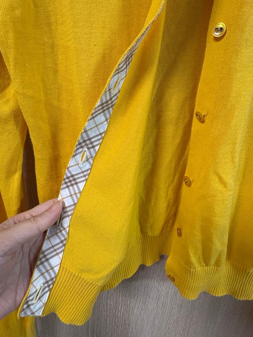 美品 BURBERRY BLUE LABEL カーディガン ノバチェック 38
