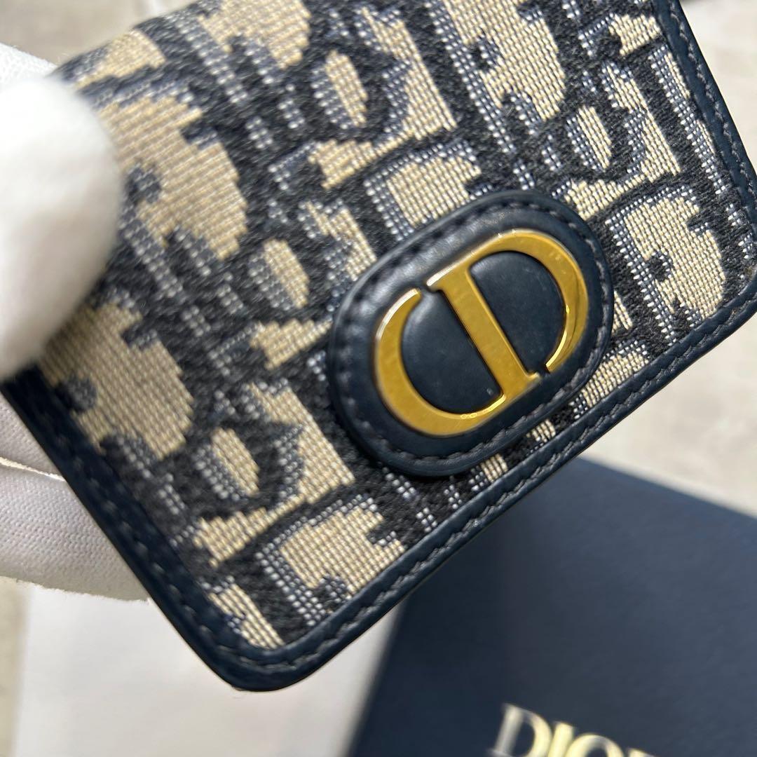 美品✨DIOR クリスチャンディオール ロゴ キャンバス 三つ折り財布