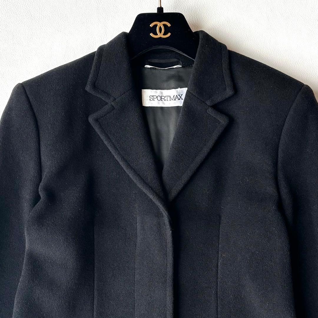 Max Mara ロングコート　itary製 40 ブラック