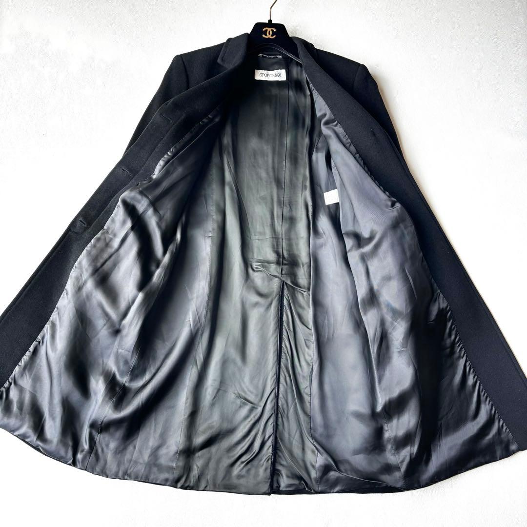 Max Mara ロングコート　itary製 40 ブラック