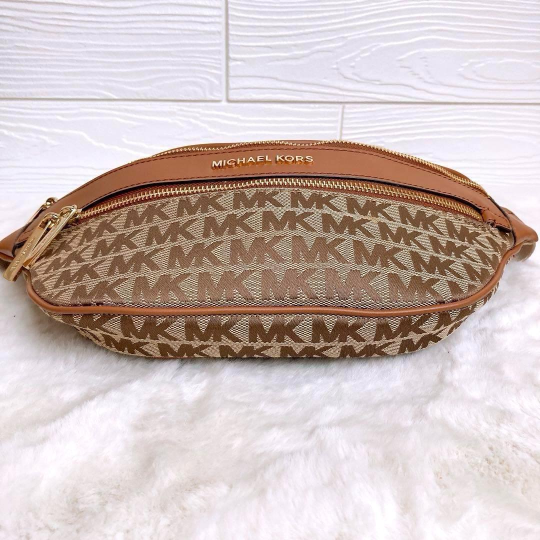 極美品☆MICHAEL KORSマイケルコース ショルダーウエストバッグ MK柄