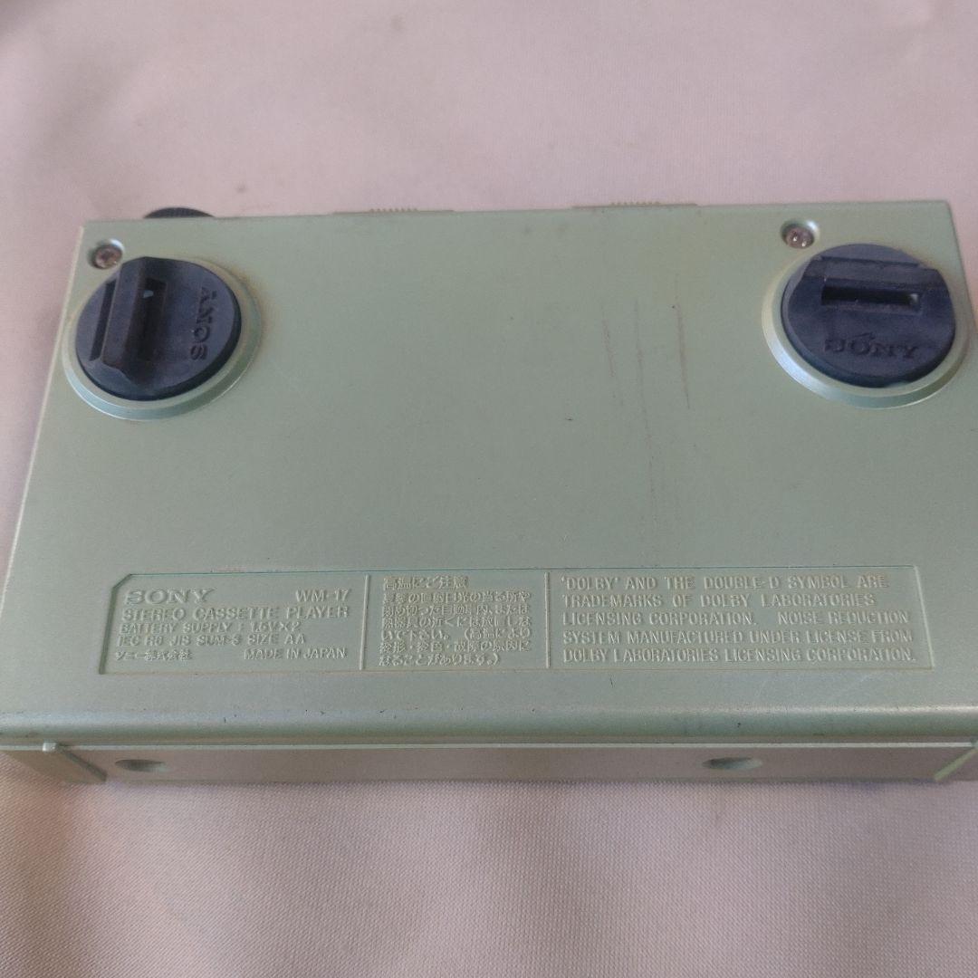 SONY WM-17 カセットプレーヤー（昭和レトロ）